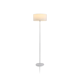Luminária Chão Cúpula Redonda Branca