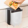 Lixeira Retratil Silicone Cesto Dobravel Multiuso para Pendurar Portátil Cozinha Porta Escritório - 2