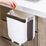 Lixeira Retratil Silicone Cesto Dobravel Multiuso para Pendurar Portátil Cozinha Porta Escritório - 3