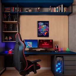 Quadro Decorativo Game Room com Moldura Filete - 1
