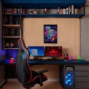 Quadro Decorativo Game Room com Moldura Filete