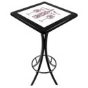Ver imagem 2 de Conjunto Mesa Madeira Azulejo 60x60cm - Bistrô Fixa 98cm + 3 Banquetas 73 - Preta - More Wine
