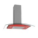 Ver imagem 1 de Coifa Terim de Parede Clean Vidro Curvo Vermelha Kroma 75cm