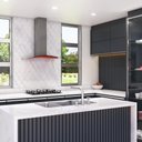 Ver imagem 7 de Coifa Terim de Parede Clean Vidro Curvo Vermelha Kroma 75cm