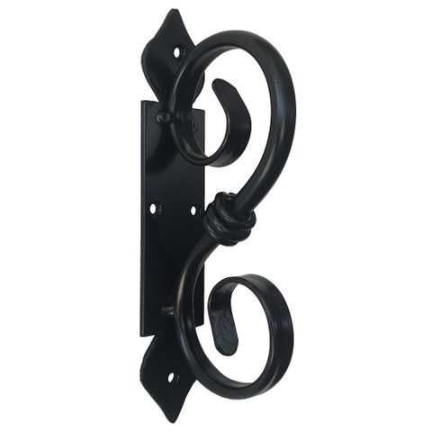 Puxador Moderno Funcional para Portas feito em Ferro - Preto