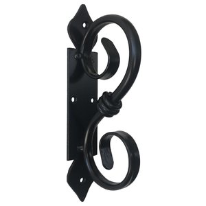 Puxador Moderno Funcional para Portas feito em Ferro - Preto