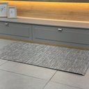 Ver imagem 1 de Tapete Passadeira Trellas Itália Cinza Antiderrapante Quarto Sala Decorativo Poliéster e Algodão Dur