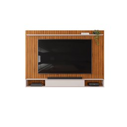 Painel para Tv até 70 Polegadas 1 Prateleira Dj Móveis Rio Freijó Off White - 3