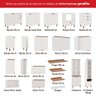 Armário de Cozinha Completo Genialflex Iluminata Liz Branco - 2