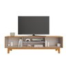 Rack Trunfo para Tv até 70 Polegadas com Porta Ripada Jcm Movelaria Cinamomo Off White - 4