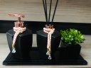 Ver imagem 1 de Kit Banheiro Preto Rose Gold Vaso Aroma Sabonete Bandeja