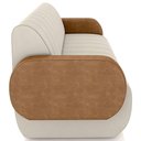 Ver imagem 6 de Sofá 2 Lugares Sala Living Orgânico 148cm Fávara K01 Couríssimo Whisky Veludo Bege - Lyam Decor