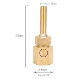 Bico Articulado Fontes Chafarizes e Lago de 10mm com Entrada Rosca de 3/4" - 5