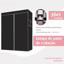 Ver imagem 4 de Armário Organizador Dobrável Guarda Roupa Tenis 3 Portas