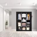 Ver imagem 6 de Armário Organizador Dobrável Guarda Roupa Tenis 3 Portas