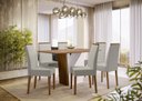 Ver imagem 2 de Conjunto Mesa Veneza sem Tampo de Vidro 160cm com 6 Cadeiras Veneza - Imbuia / Wd22