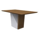 Ver imagem 3 de Conjunto Mesa Veneza sem Tampo de Vidro 160cm com 6 Cadeiras Veneza - Imbuia / Wd22