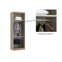 Ver imagem 4 de Guarda Roupa 2 Portas c/ Cabideiro - Módulo Dormitório Master - Guarda Roupas Modulado Luciane:Ártic