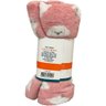Manta Pet Microfibra 100% Poliéster 70x100cm Cachorrinho Rosa - 2