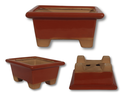 Ver imagem 1 de Vaso Bonsai Ceramico 16x14x08cm Retangular:goiaba