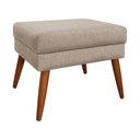 Ver imagem 2 de Puff Decorativo Itália Material Linho Capuccino - Star Confort