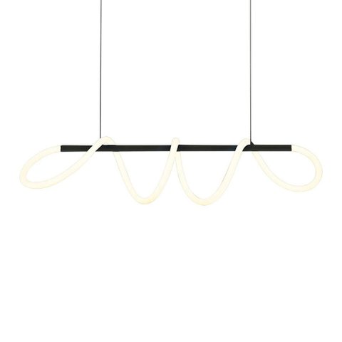 Lustre Pendente Taschibra Zurique Led Bivolt Preto 3000k Luz Amarela 15051076
