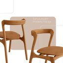 Ver imagem 2 de Conjunto com 2 Cadeiras Madeira Solaris Moderna Mobilia