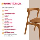Ver imagem 4 de Conjunto com 2 Cadeiras Madeira Solaris Moderna Mobilia