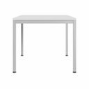 Ver imagem 6 de Kit 4 Cadeiras Siena com Mesa 90cm em MDP e Metal Assento Couro Ecológico Cinza F5 Office
