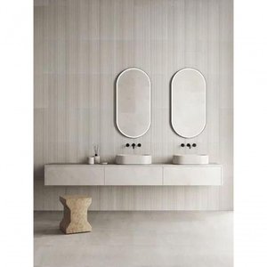 Espelho Grande Oval Decorativo Vintage Retrô 115 X 50 Metal Branco