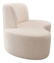 Ver imagem 5 de Sofá Orgânico Curvo Luxo Mavie 180cm Sala Bouclê Bege