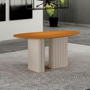 Ver imagem 3 de Mesa de Jantar Isis 135cm Orgânica Off-white Cinamomo - Leifer
