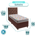 Ver imagem 3 de Kit Cabeceira + Cama Box Bau + Colchão Solteiro D20 D20 Inducol