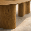 Ver imagem 7 de Conjunto Mesa Sala Jantar 180cm + 6 Cadeiras Corino Caramelo Savana Area Gourmet Oval Organica