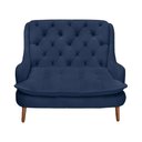 Ver imagem 1 de Namoradeira Lille Suede Azul Royal - Dominic Decor
