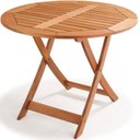 Ver imagem 1 de Mesa Dobravel Redonda Primavera Stain Jatoba 90 Cm - 34764