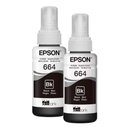 Ver imagem 1 de Kit Refil de Tinta Epson 664, Preto, 70ml - T664120-2p