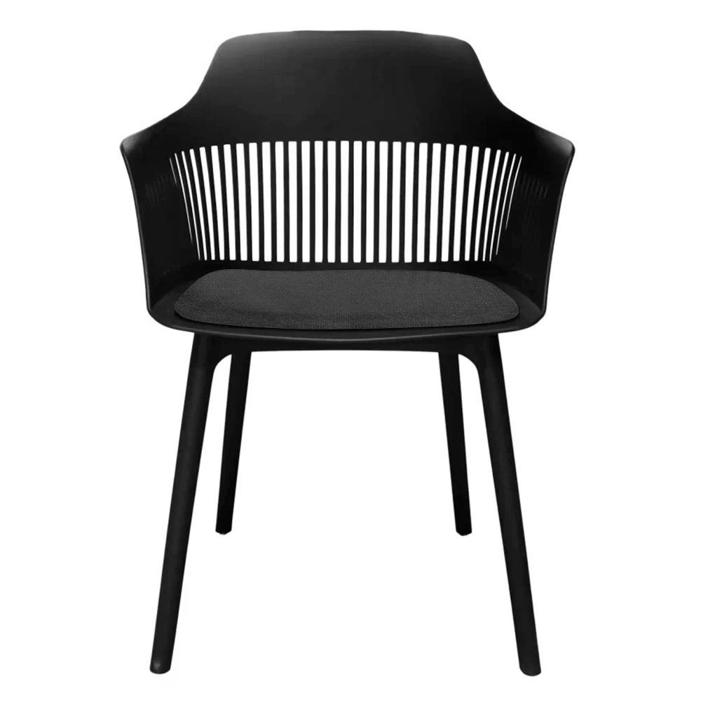 Kit 4 Cadeiras De Jantar Design Marcela Preta - 3