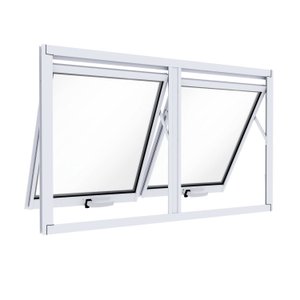 Janela de Alumínio Máximo Ar Duplo Horizontal 60x100cm Lucasa Ideale