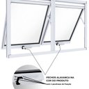 Ver imagem 4 de Janela de Alumínio Máximo Ar Duplo Horizontal 60x100cm Lucasa Ideale Branco