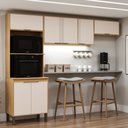 Ver imagem 1 de Cozinha Compacta 7 Portas Madalena Cinamomo/Off White