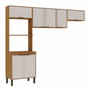 Ver imagem 2 de Cozinha Compacta 7 Portas Madalena Cinamomo/Off White