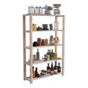 Ver imagem 2 de Armario Alto Dispensa de Madeira Pinus Facil Acesso Lavanderia Technox Marron