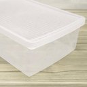 Ver imagem 6 de 2 Caixas de Sapato Empilháveis Grandes Ordene 38 a 46 Organizadores Plásticos Transparentes