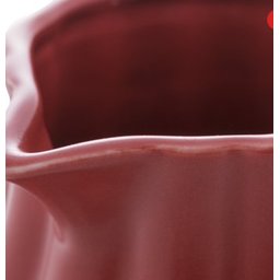 Leiteira de Porcelana Pélata Vermelha Matt 220ml Wolff Pétala - 3