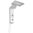 Ver imagem 1 de Chuveiro Elétrico Ducha Eletrônica Falls Branca Metalizada Hydra 127V 5500W