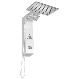 Chuveiro Elétrico Ducha Eletrônica Falls Branca Metalizada Hydra 127V 5500W - 1