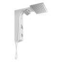 Ver imagem 2 de Chuveiro Elétrico Ducha Eletrônica Falls Branca Metalizada Hydra 127V 5500W