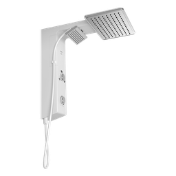 Chuveiro Elétrico Ducha Eletrônica Falls Branca Metalizada Hydra 127V 5500W - 2