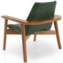 Ver imagem 6 de Poltrona Decorativa para Sala de Estar Living Base Madeira Becker L02 Couríssimo Verde Musgo - Lyam